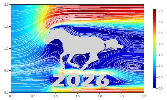2026年賀状-流線